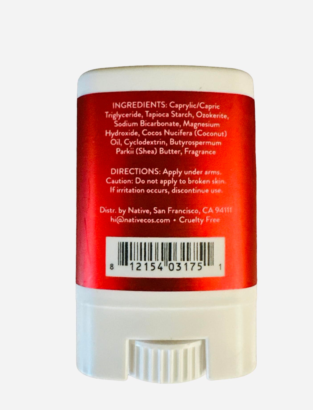Native Candy Cane Mini Deodorant - 0.35oz