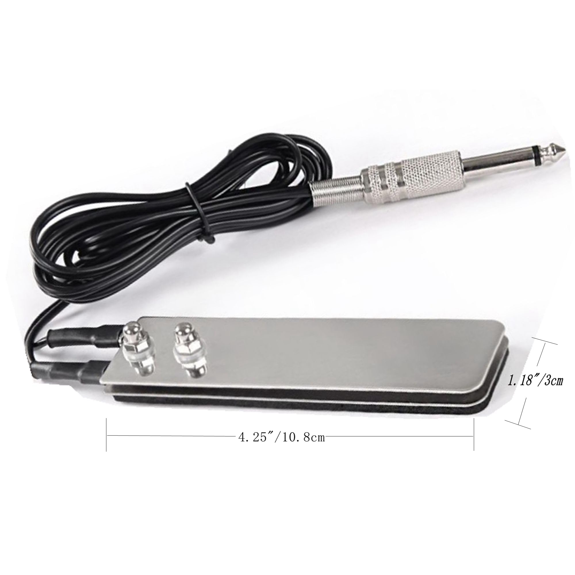 Tattoo Foot Pedal Switch,Mini Flat Stainless Steel Pedal Tattoo Machine Metal Tattoo Power Switch Tattoo Power Supply For Tattoo Power Machine Guns Tattoo Kits Tattoo Supplies