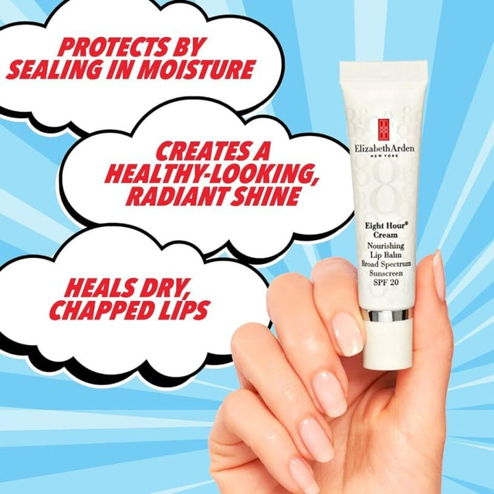 Elizabeth Arden 8 Hour Nourishing Lip Balm Broad Spectrum SPF 20, 0.5 Ounce