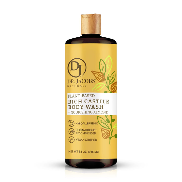 DR.JACOBS NATURALS Almond Honey: Dr. Jacobs Naturals Face And Body Wash Almond Honey 32 Oz