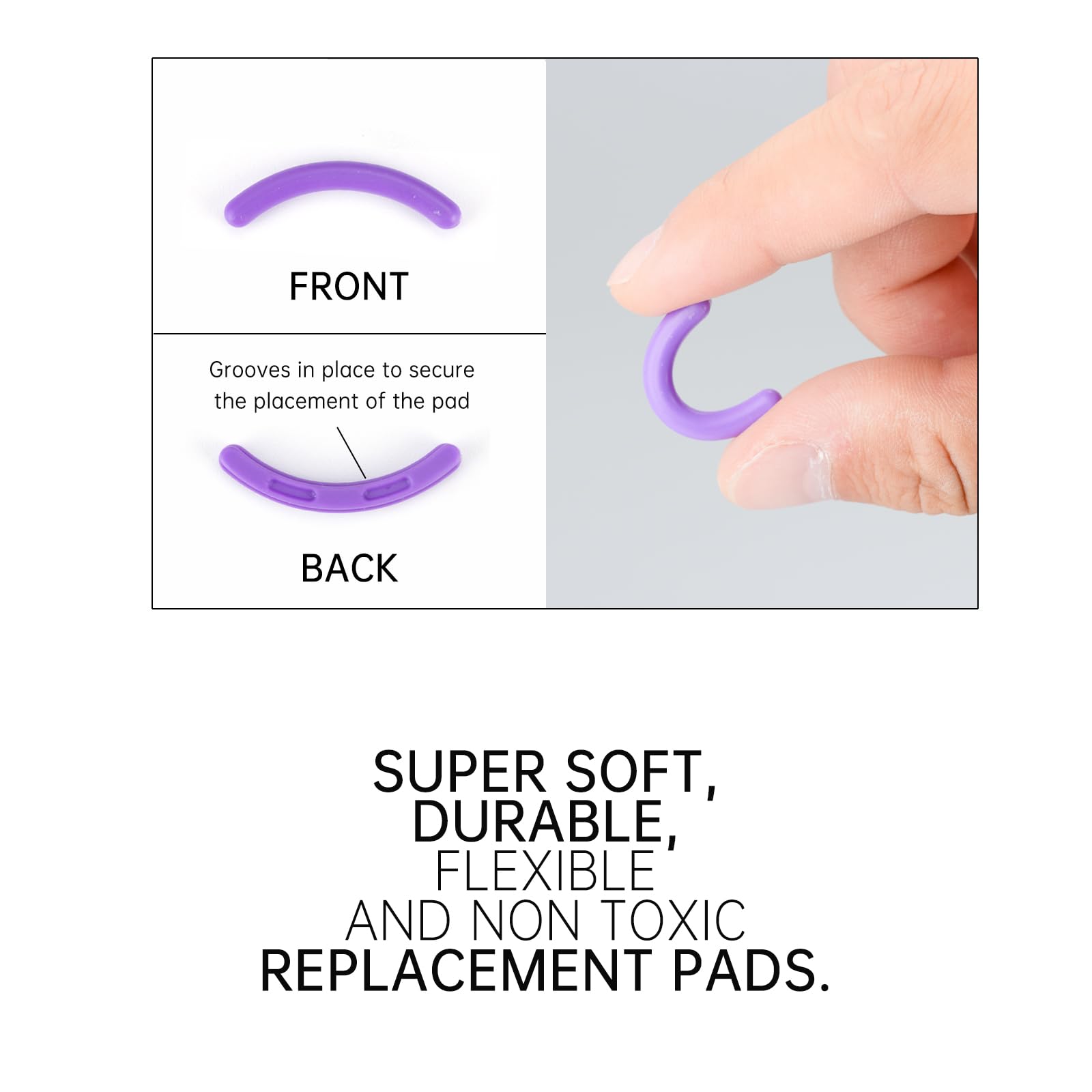 Eyelash Curler Refills Compatible with e.l.f.,Eyelash Curler Refills for elf 24PCS,Silicone Lash Curler Refill Pads Compatible with e.l.f.,Colorful