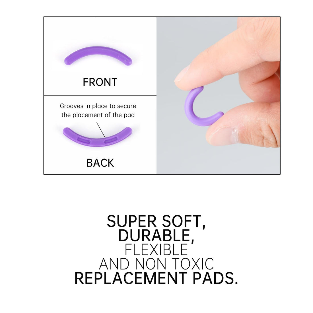 Eyelash Curler Refills Compatible with e.l.f.,Eyelash Curler Refills for elf 24PCS,Silicone Lash Curler Refill Pads Compatible with e.l.f.,Colorful