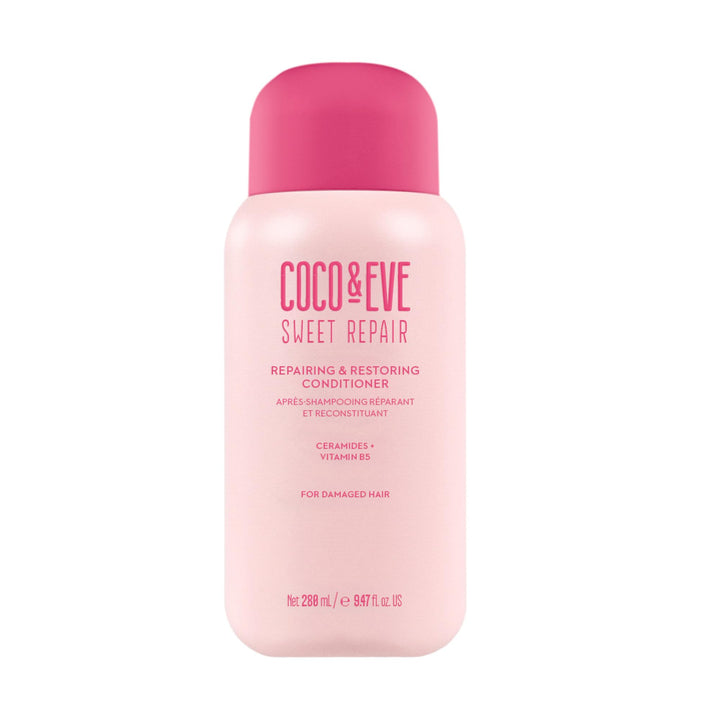 Coco & Eve Repairing & Restoring Conditioner - Repair and Hydrate Dry, Damaged, Color Treated Hair. Anti Breakage & Split Ends, Strengthens Weak Hair Bond and Texture. For All Hair Types (9.47 Fl Oz)