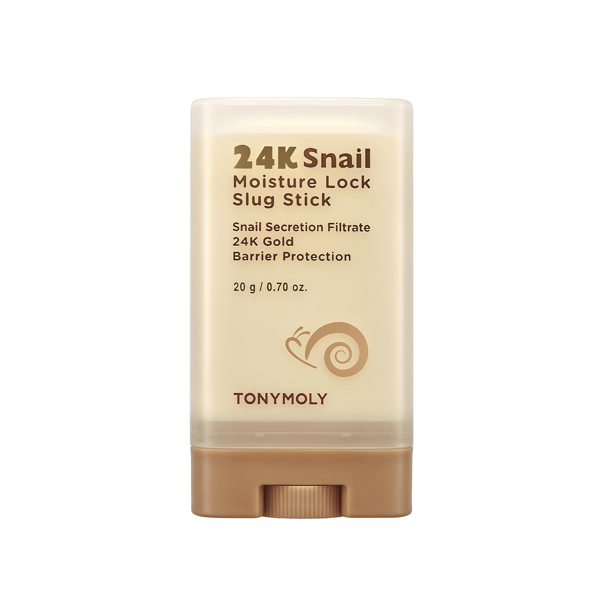 TONYMOLY 24K Snail Moisture Facial Stick, with Snail Mucin & 24k Gold, Easter Basket Stuffer, All-in-one Multi Balm Stick for Hydration & Barrier Protection, 20 g.