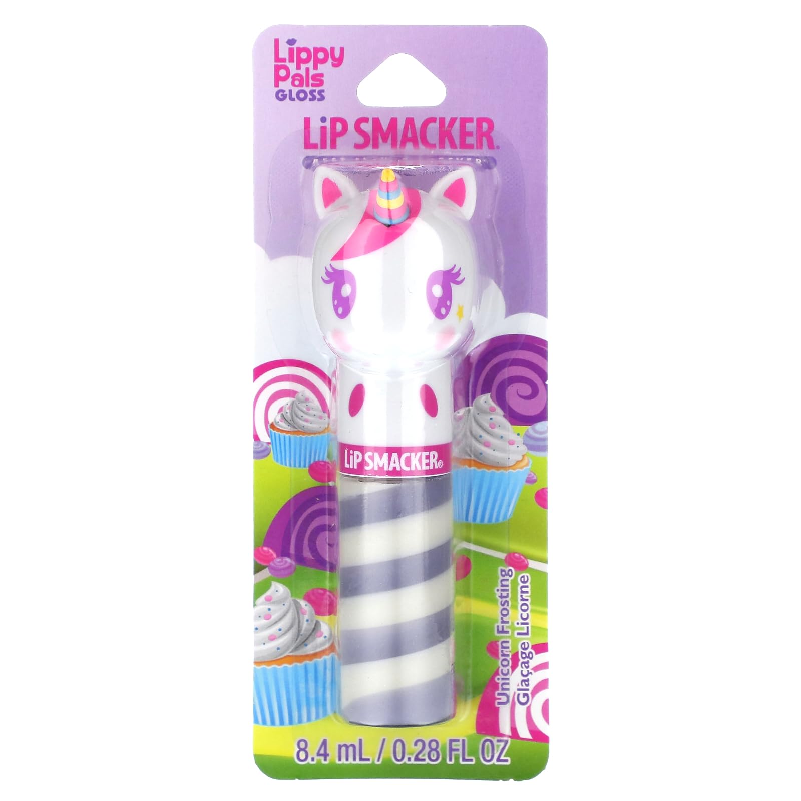 Lip Smacker Lippy pal swirl lip gloss, Unicorn - Unicorn Frosting, 0.14 Ounce