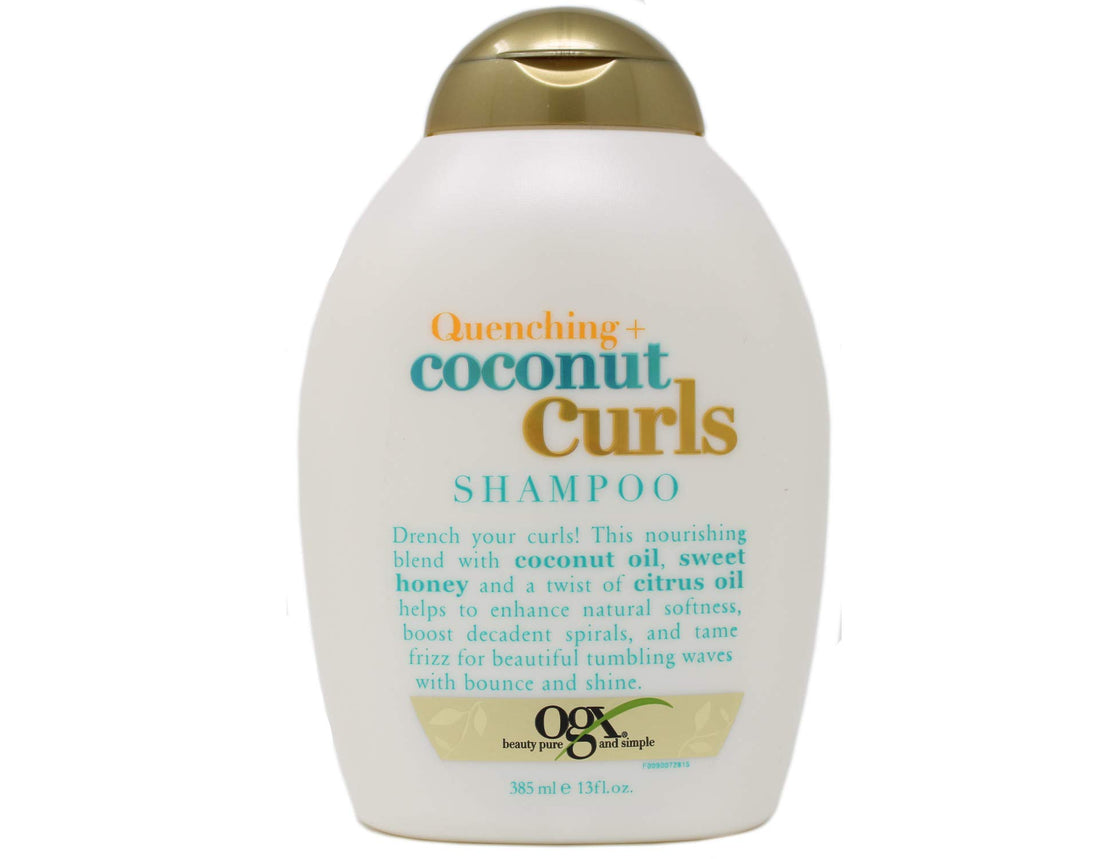 Organix Quenching Plus Curls Shampoo, Coconut, 13 Fluid Ounce