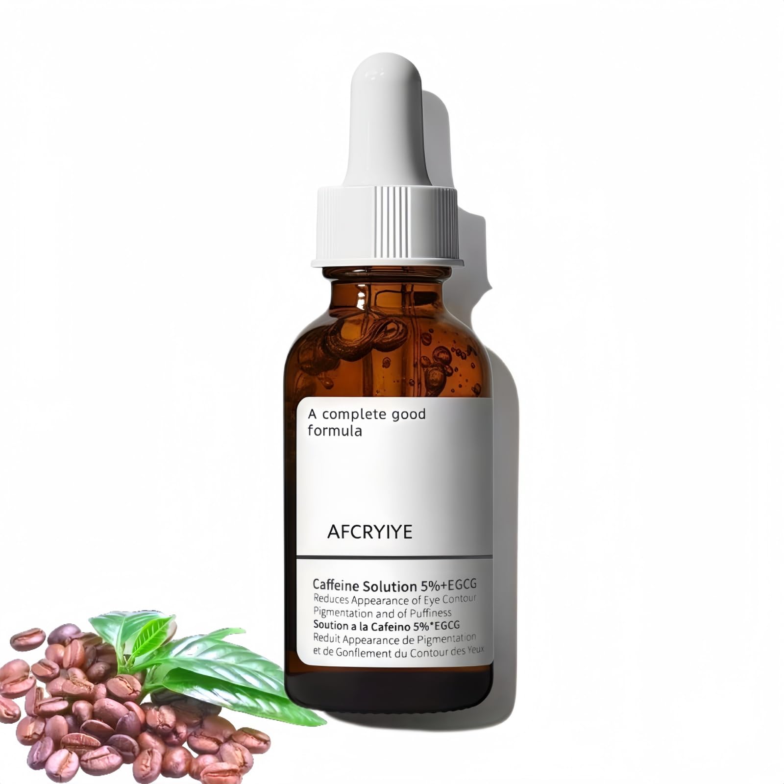 New Caffeine Solution 5%+ EGCG, Facial Caffeine Eye Serum, Moisturizing Eye Solution, Can Reduce Dark Circles And Puffiness.Caffeine Under Eye Serum,30(ML)