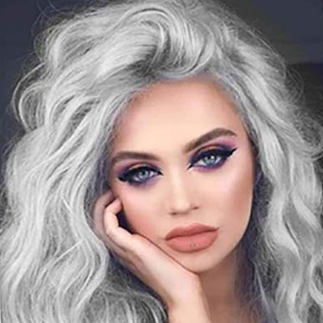 Acosexy Grey Hair DyeTemporary Hair Wax,4.23oz Instant Hairstyle Mud Cream, Natural Hair Coloring Wax Material Disposable Hair Styling Clays Ash for Cosplay,Party,Masquerade, Halloween.etc (Sliver)