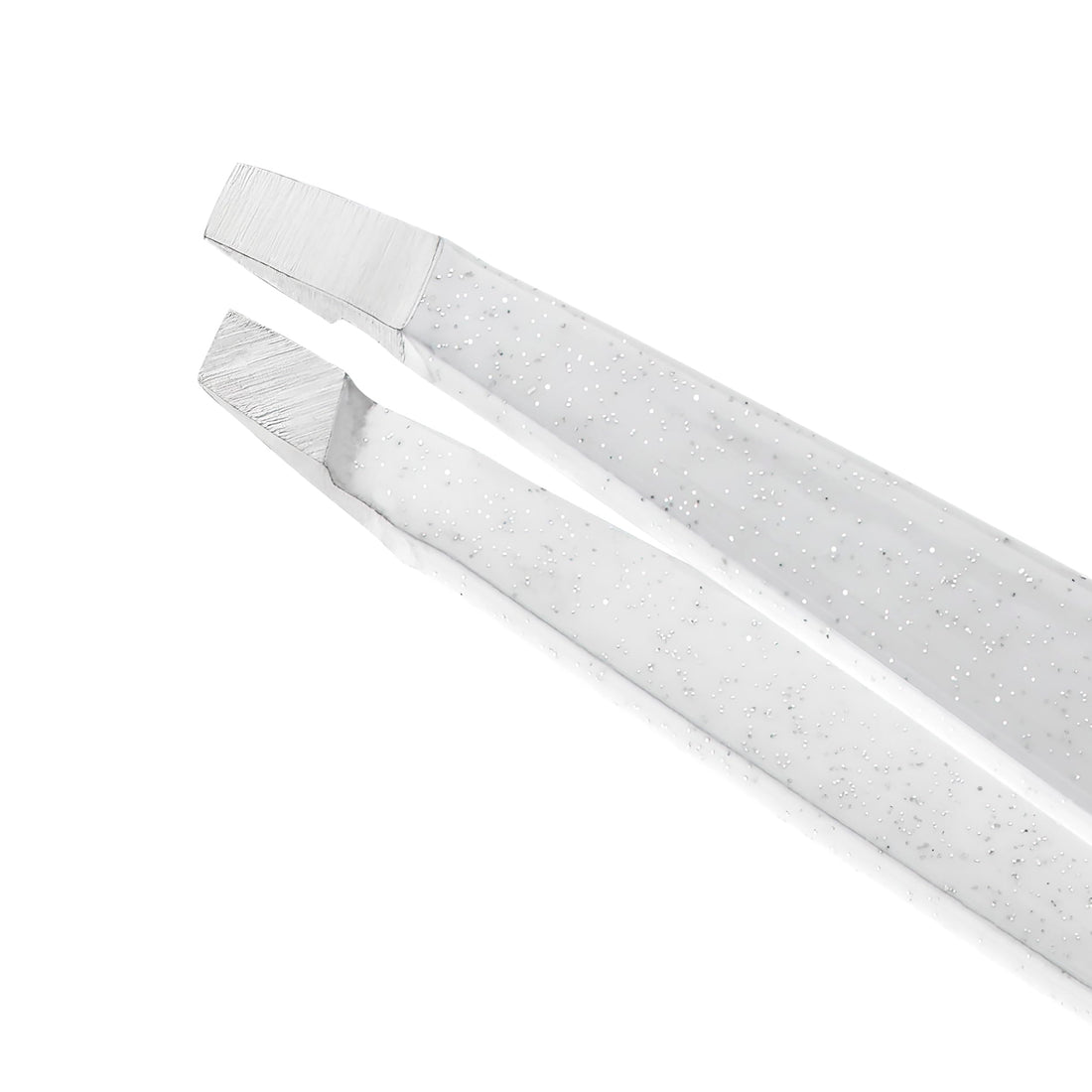 Tweezerman Amazon Exclusive Moon Dust Slant Tweezer, Silver