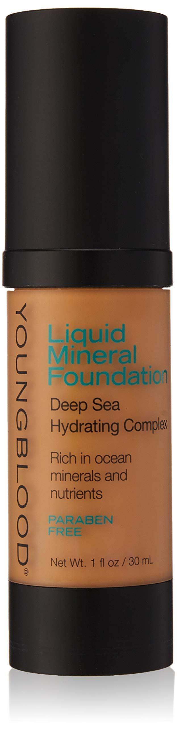 Youngblood Liquid Mineral Foundation, Tahitian Sun, 1 Ounce
