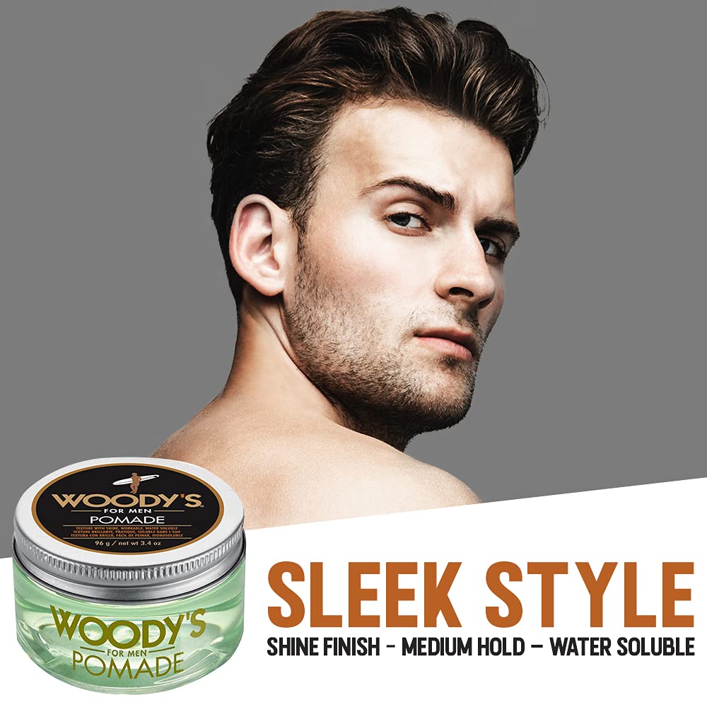 Woody's Pomade for Men, Pomade, 3.4 Ounce