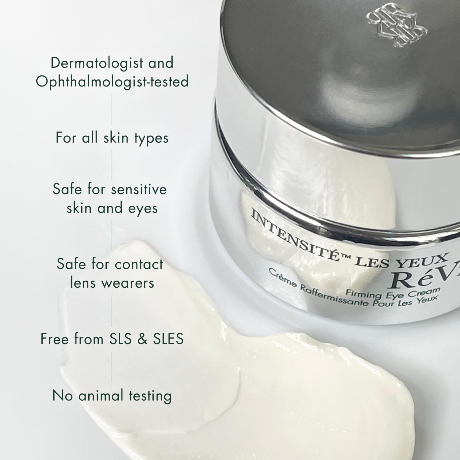RéVive Firming Eye Cream - Intensité Les Yeux Hydrating Eye Cream & Puffy Eyes Treatment - Helps to Improve Dark Circles, Fine Lines & Wrinkles - Enriched with Hyaluronic Acid for Smoother Skin (15ml)