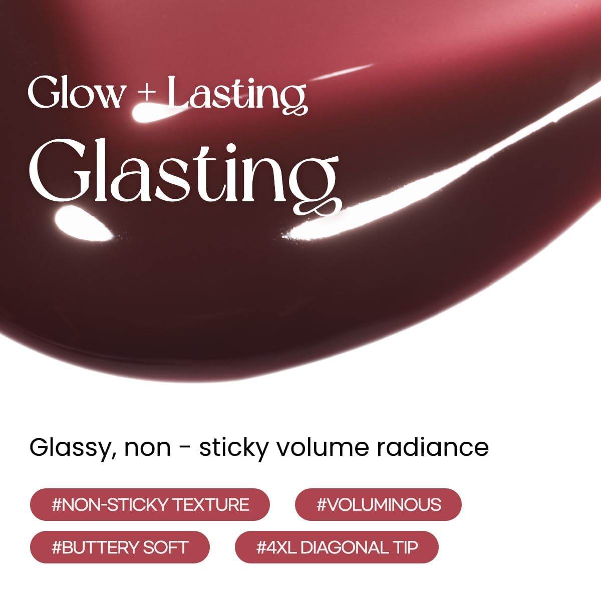 Peripera Ink Glasting Lip Gloss, Non-Sticky, Gloss Shine, 4XL Wand for Easy Application, Korean Lip Gloss, Fuller Looking Lips, Buttery Soft, Long Lasting Lip (006 MADE IT)