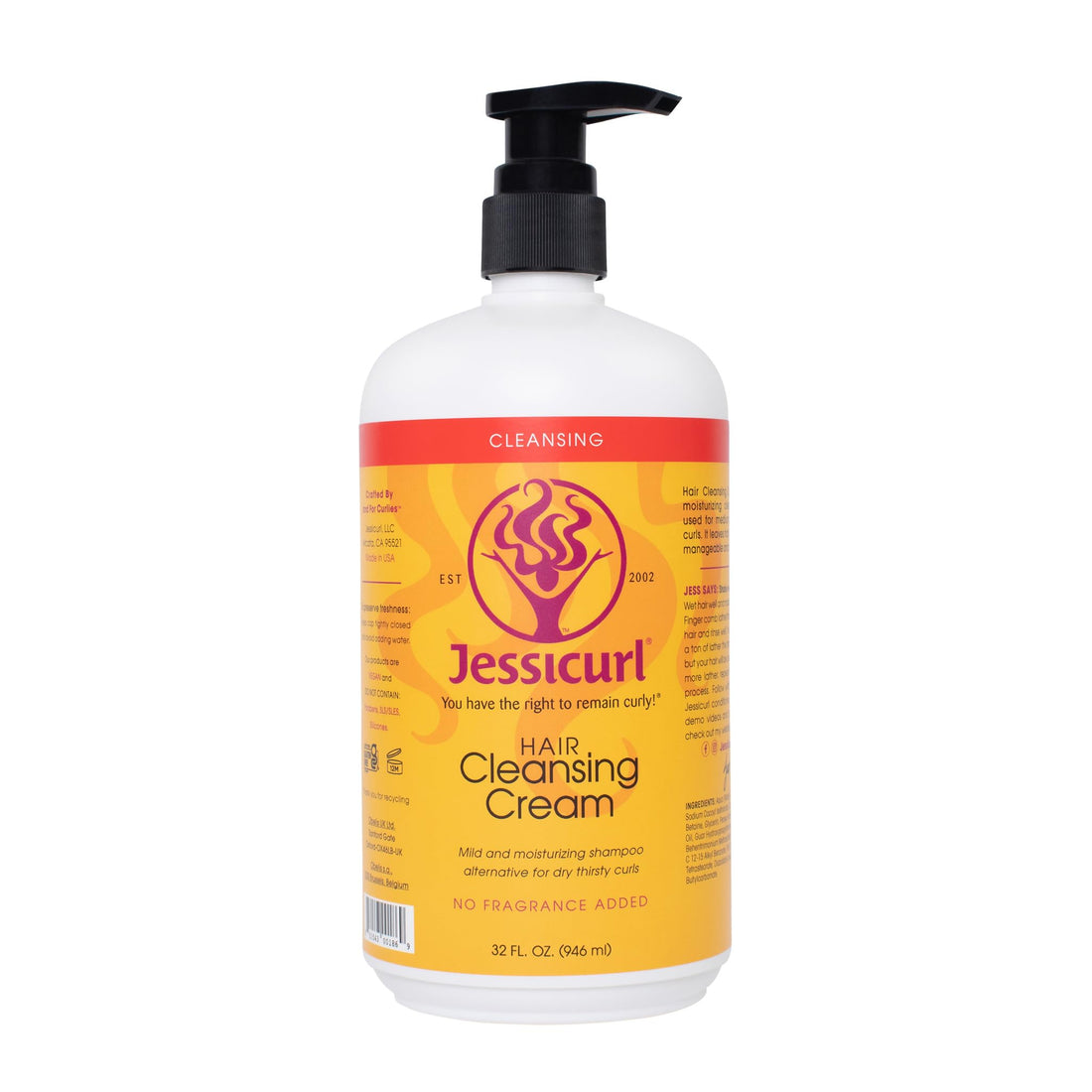 Jessicurl Hair Cleansing Cream, 128 Fluid Ounce