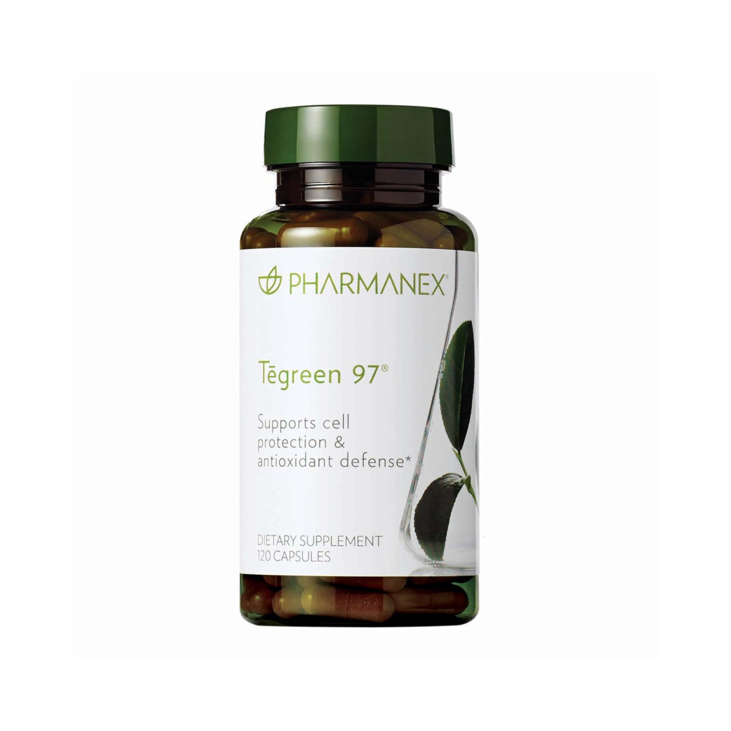 Nu Skin Pharmanex Tegreen 97 Cell Protection | 120 Count | Antioxidant Support for Healthy Cell Function | Proprietary Green Tea Extract