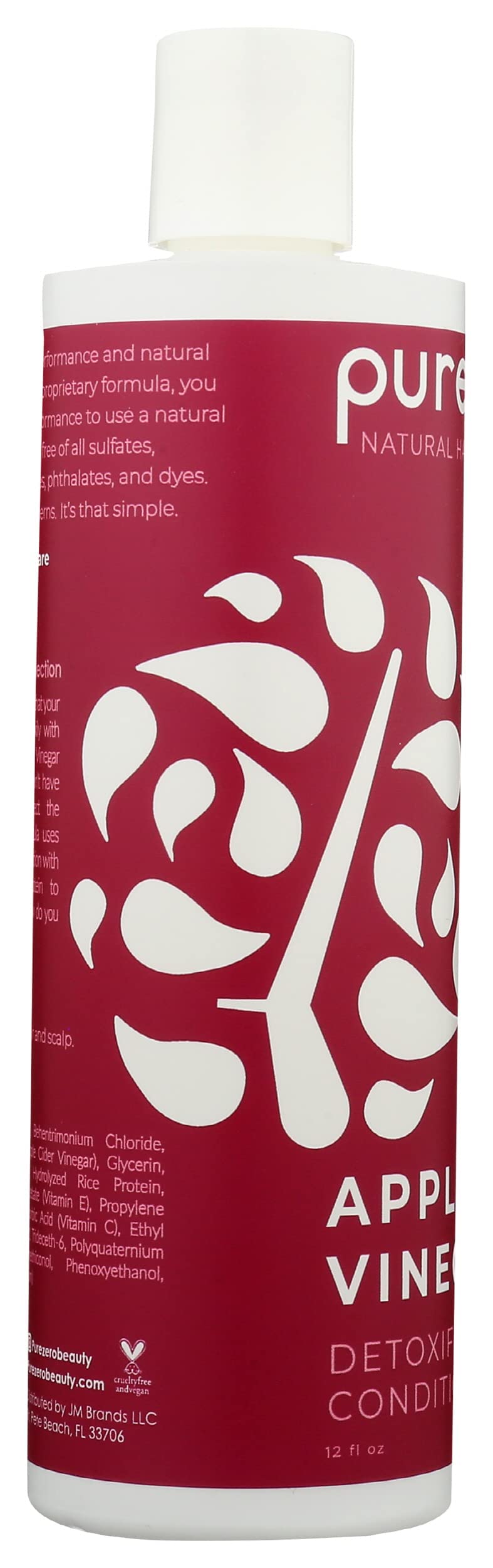 PUREZERO Apple Cider Vinegar Detoxifying Conditioner, 12 FZ