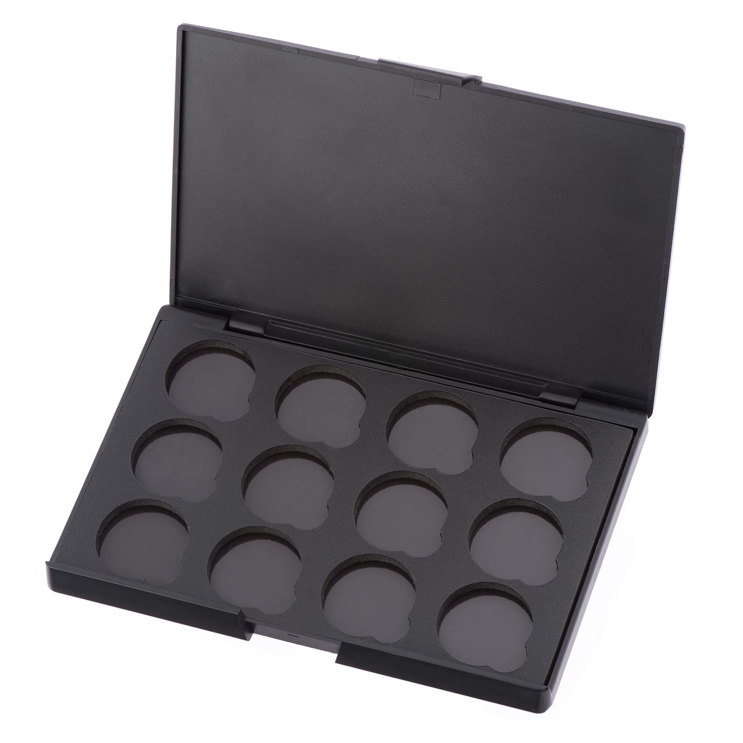 allwon empty magnetic eyeshadow makeup palette with 12pcs 26mm round metal pans