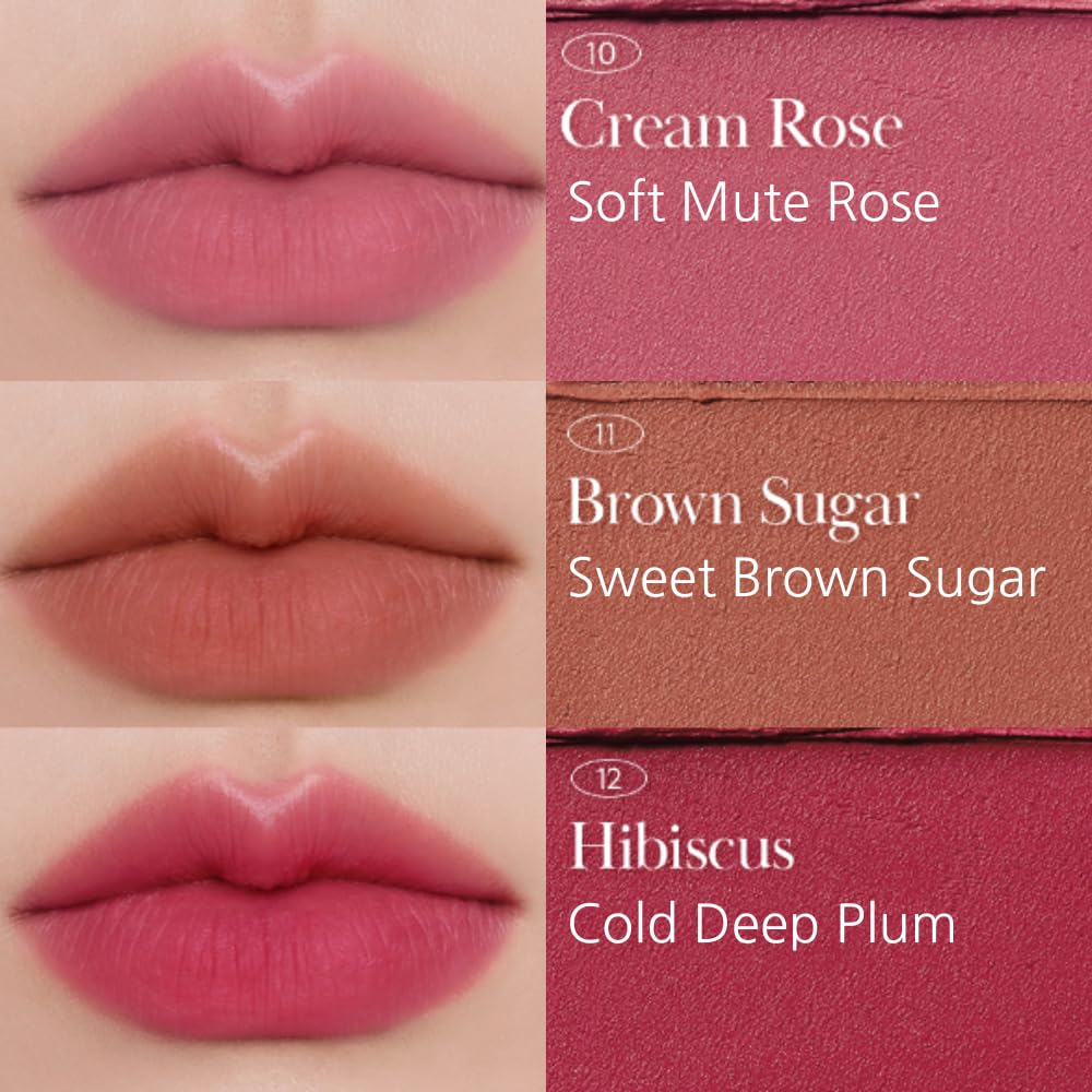 BBIA Last Powder Lipstick Series2 - Powder Matte Lipstick, Full Coverage, Non-Drying Matte Finish, Weightless Velvet Texture, Long-Lasting Lip Makeup, MLBB, Vegan, Korea Lip Makeup (11 BROWN SUGAR)