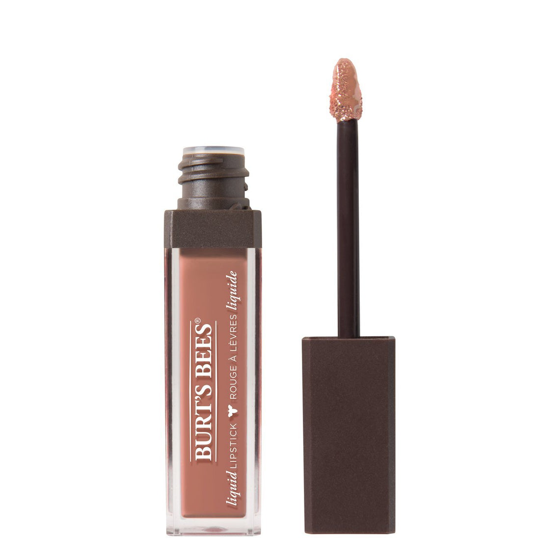 Burt's Bees 100% Natural Glossy Liquid Lipstick, Niagara Nude, 1 Tube