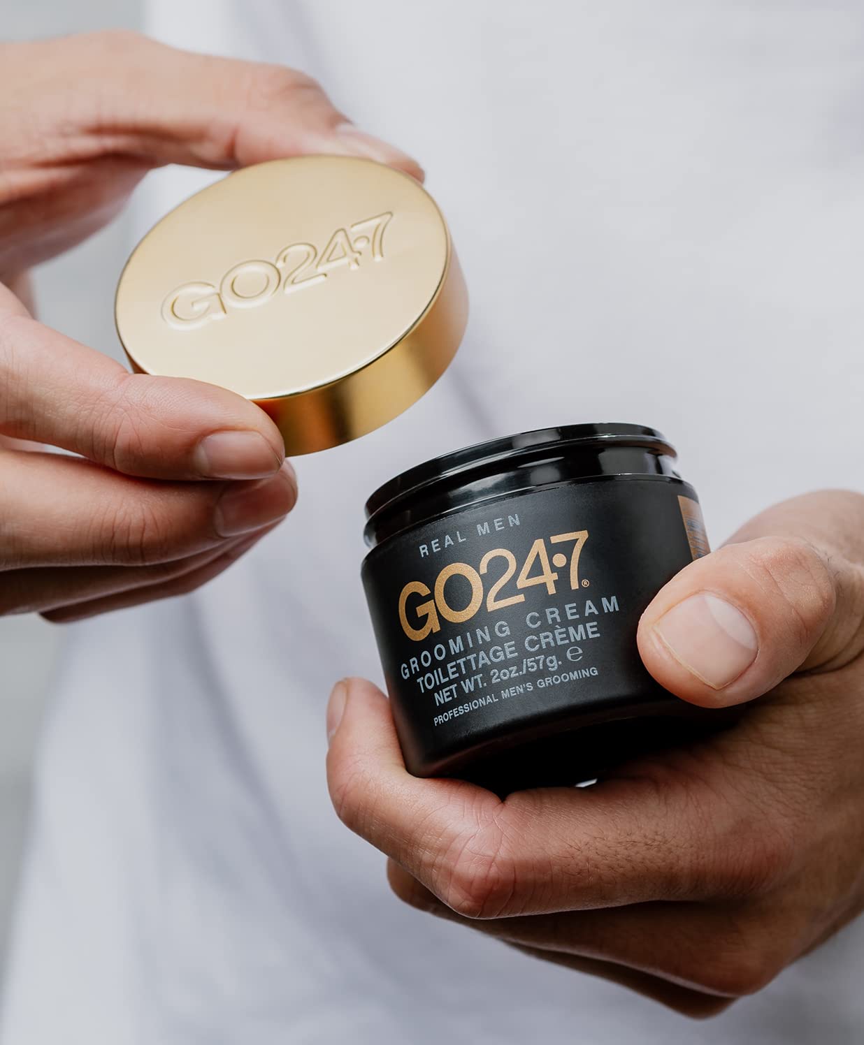 GO247 Real Men Grooming Cream, 2 Fluid Ounce by On The Go