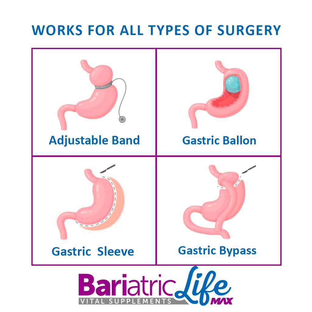 Bariatric Multivitamin Design for Post Bariatric Surgery Womens Patients, Sugar Free, 100+ Vitamins, Minerals & Amino Acids, Supports Muscle, Heart, Brain Health & Energy, 98% Absorption Rate, 32 Serv