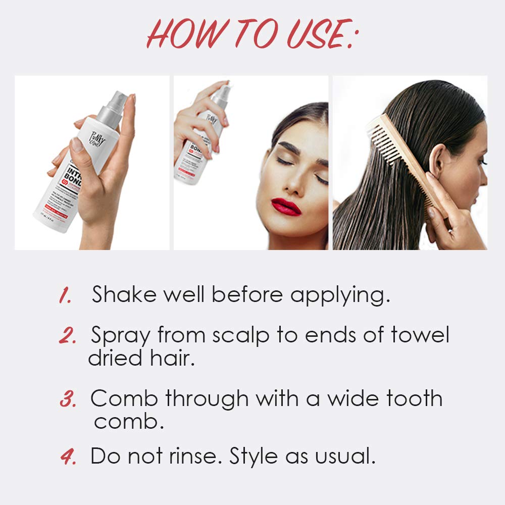 Punky Leave In Conditioner Spray with Intra Bond Hair Repair Complex – Leave In Conditioner for Dry Damaged Hair, Sulfate Free, 6 fl oz