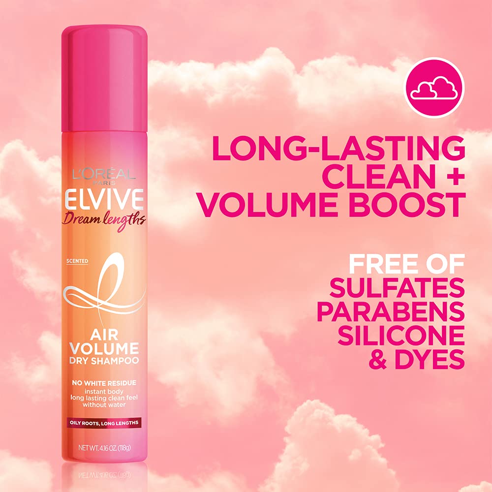 L’Oréal Paris Elvive Dream Lengths Air Volume Dry Shampoo, 4.16 Ounce