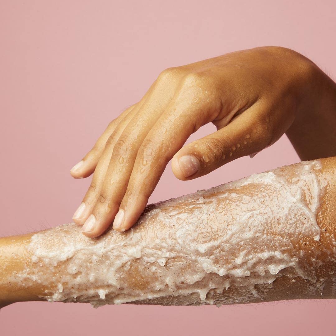 Soap & Glory Original Pink Flake Away Exfoliating Body Scrub - Smoothing & Buffing Vegan Body Scrub - Floral Scented Body Polish with Shea Butter, Sea Salt & Sweet Almond Oil (300ml)
