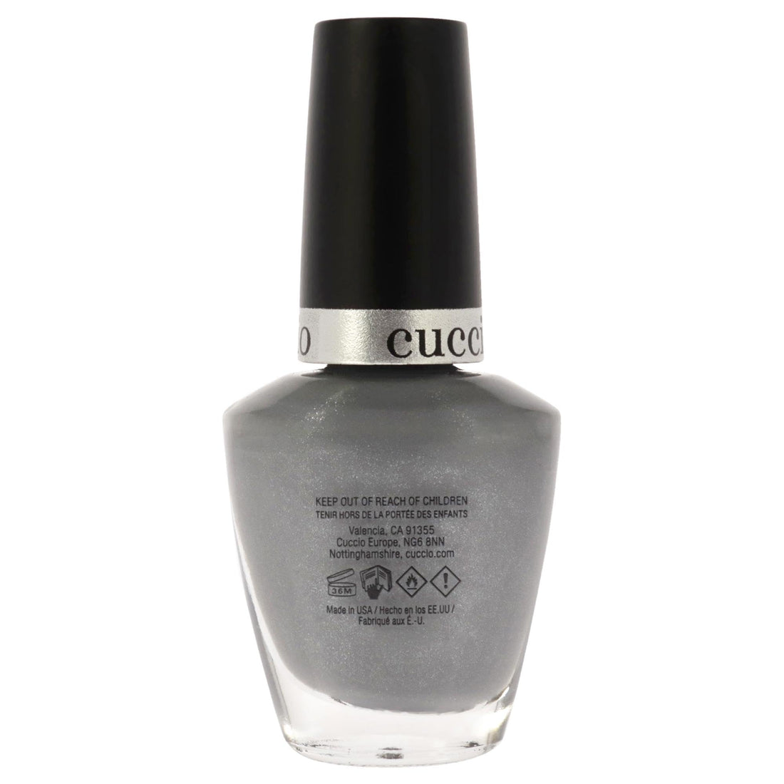 Cuccio Soaked In Seattle Nail Polish Nail Paint | Colour Grey | 13ml | Long Lasting, Glossy, Vegan | Parben Free | No Yellowing | FREE from harmful Chemicals