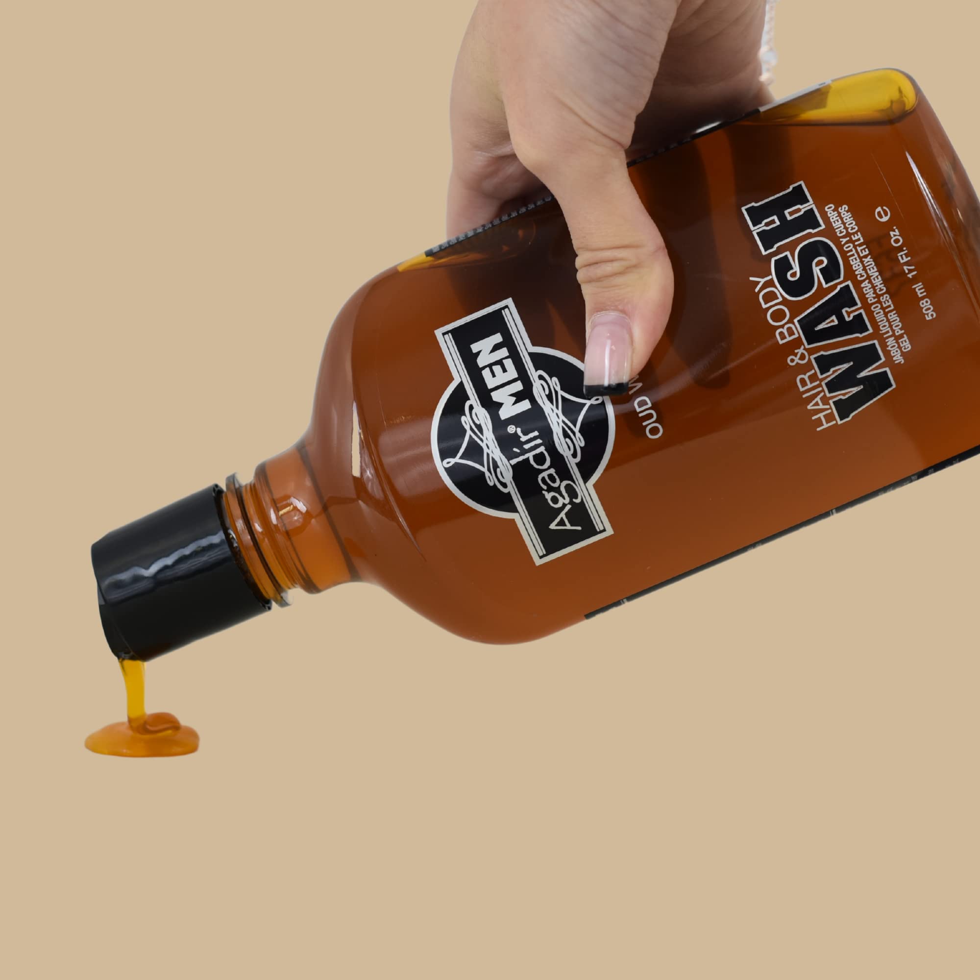 Agadir Men Hair And Body Wash, 17 Ounce