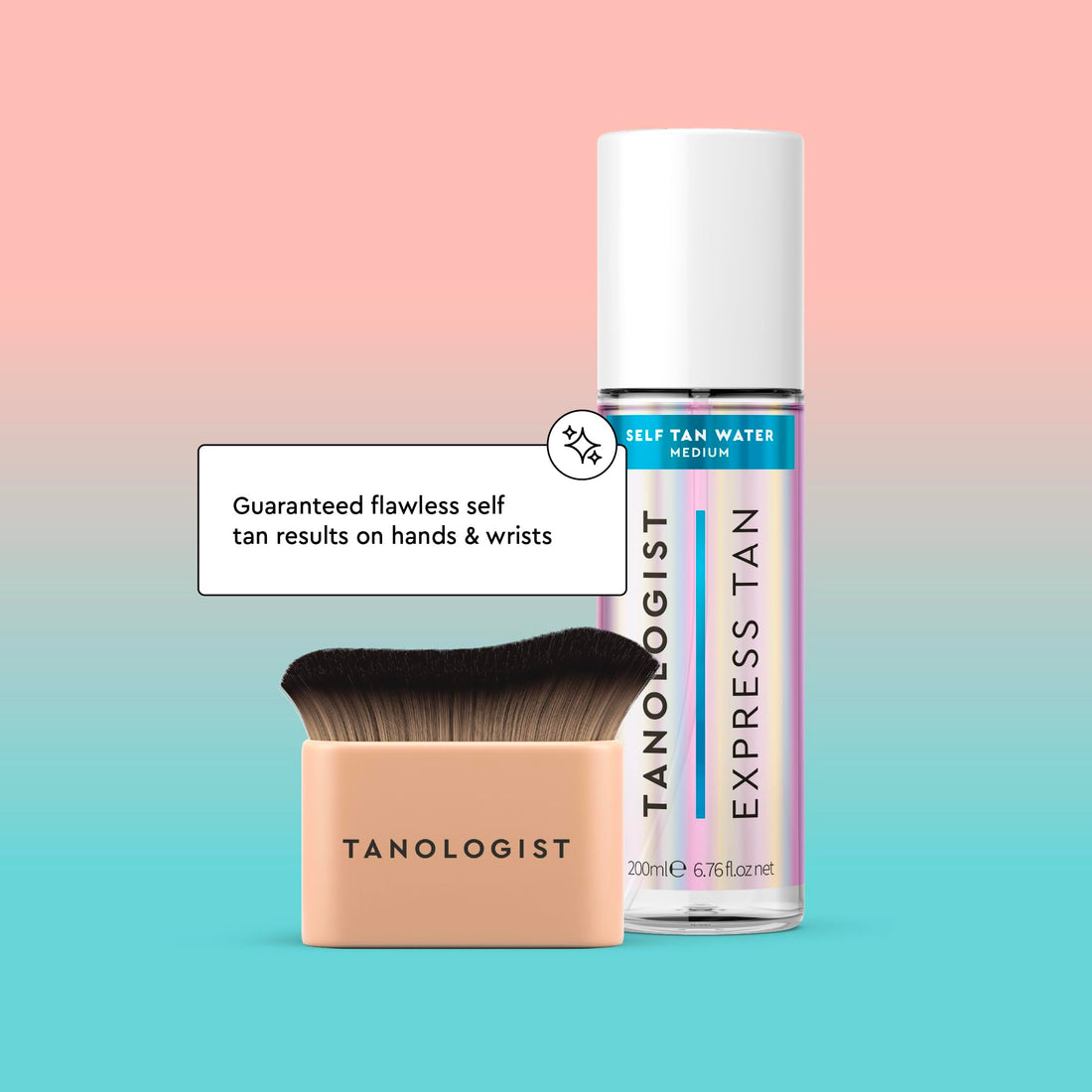 Tanologist KABUKI Face & Body Brush Fake Tan Applicator for an Airbrushed Finish