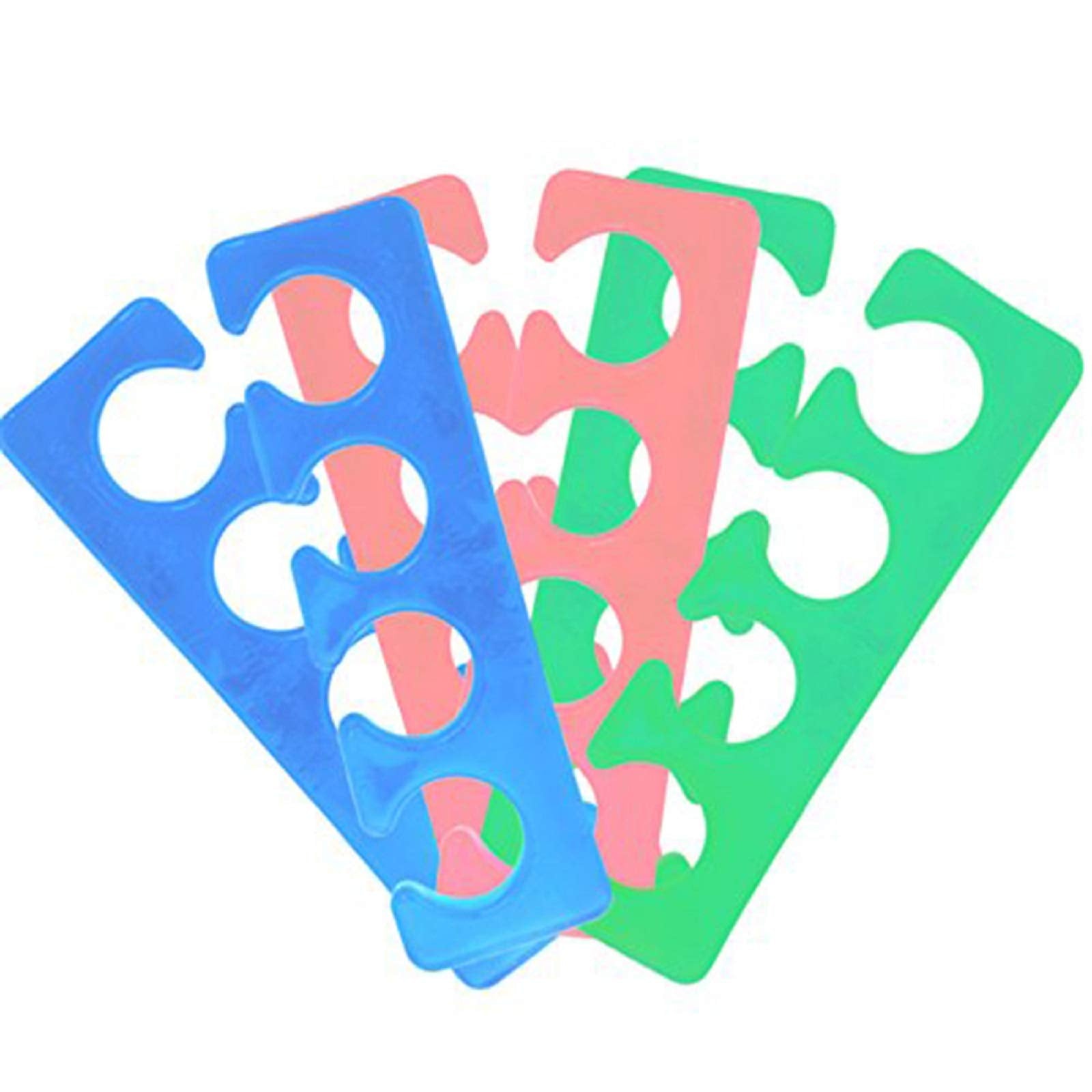 KADS 2pcs/pair 12pairs/set Silicone Toe Separator Nail Art Manicure Finger Feet Care Braces Supports Nails DIY Tools