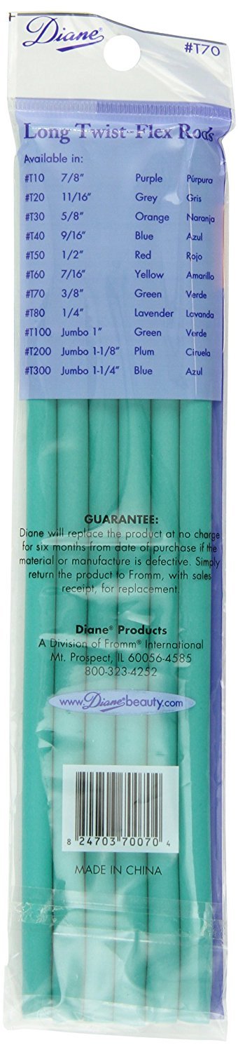 Diane DT70 Twist-Flex Rods in Green – 3/8 Inch
