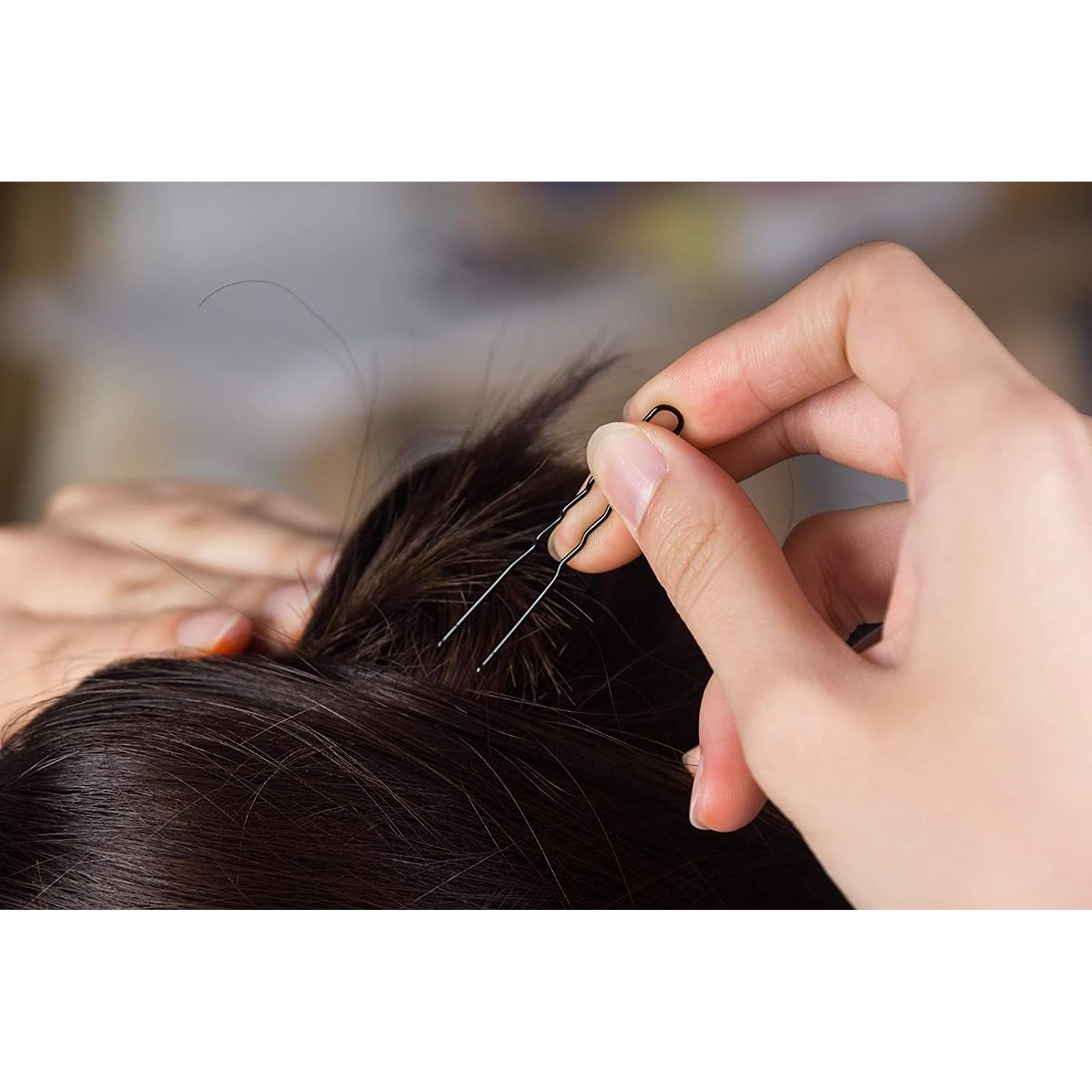 Juvale 2-Inch: Hair Pins - 540-Count U-Shaped Hairpins, Bun Bobby Pins, Hair Clips For Updo Hairstyles, Hair Styling Accessories, Black, 2 Inches