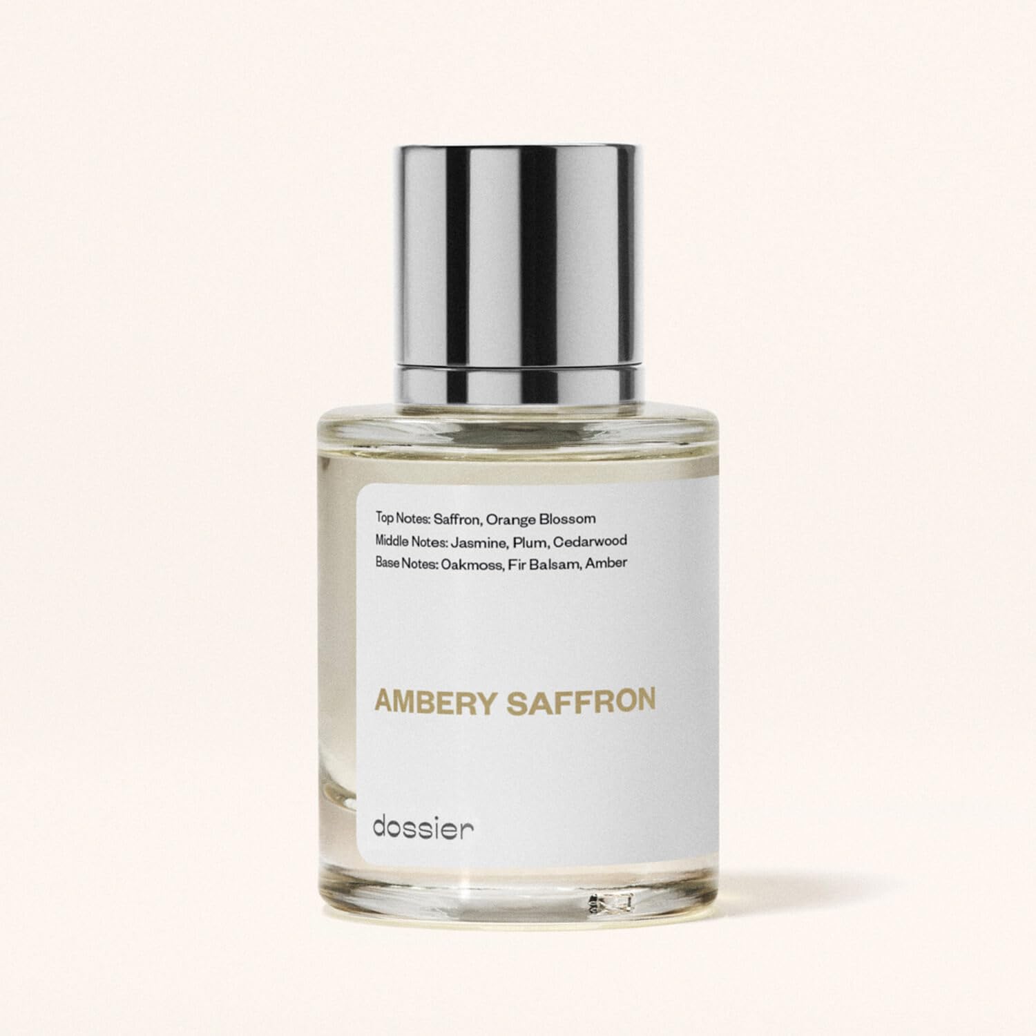 Dossier - Ambery Saffron 1.7 Fl Oz (50ml) - Eau de Parfum - Inspired by B.accarat R.ouge 540 - Vegan, Unisex Perfume Spray