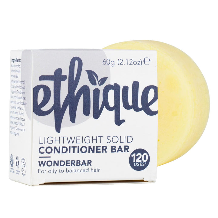 Ethique Eco-Friendly Conditioner Bar for Oily-Normal Hair, Wonderbar 2.12 oz