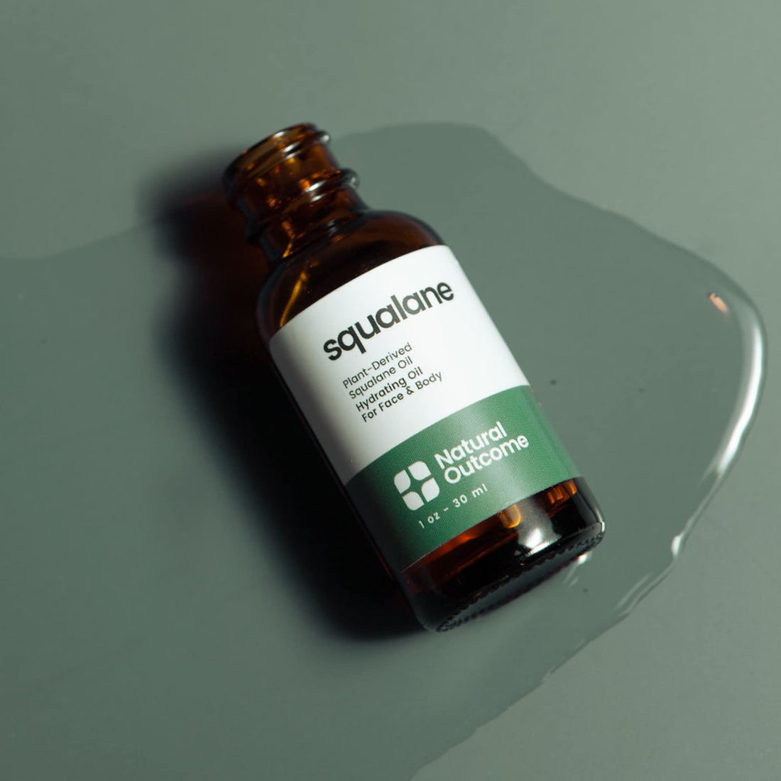 natural outcome Pure Squalane Oil l 100% Plant Derived Squalane Oil for Face, Body, Hair & Lips I Weightless Moisturizing Oil Firms Skin, Reduces Fine Lines & Enhances Skin Elasticity I 1 oz