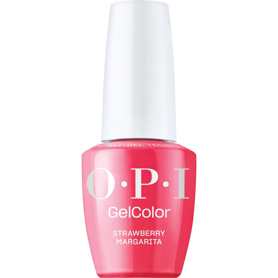 OPI GelColor Strawberry Margarita | Opaque Bright Pink Crème UV Cure Gel Nail Polish | Vegan & HEMA Free, Long Lasting, High Shine