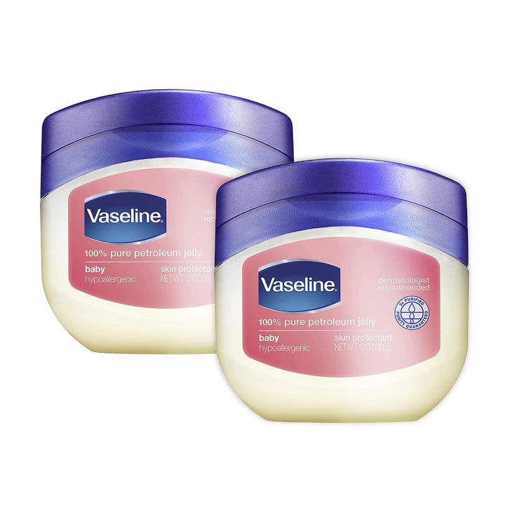 Vaseline Baby 100% Pure Petroleum Jelly, 13 Ounce [With Bonus 1.7 Ounce] (Pack of 2)