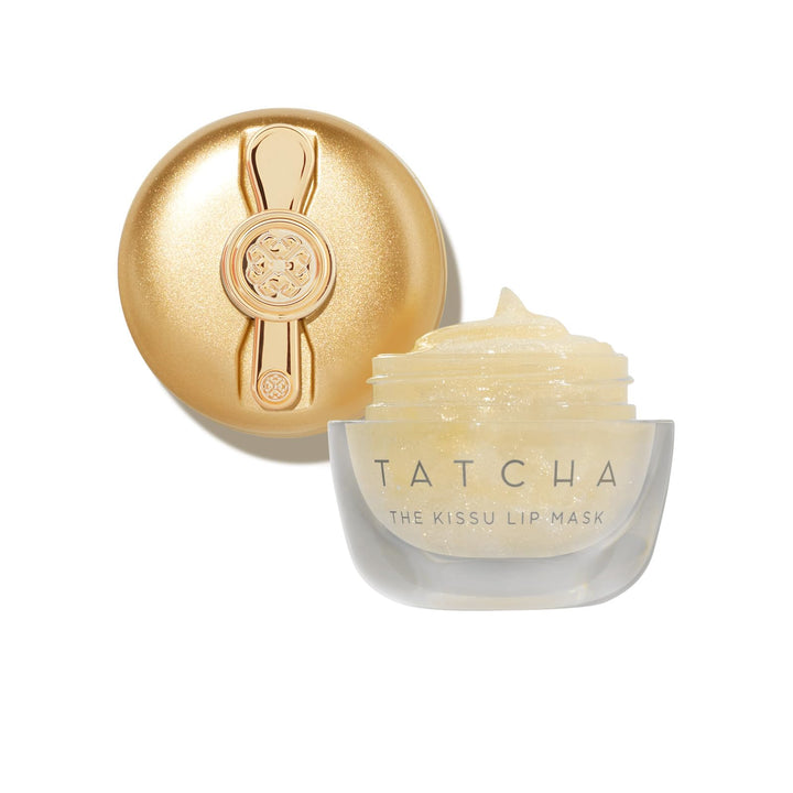 TATCHA The Kissu Gold Leaf Lip Mask | Limited-Edition Restorative Shimmery Lip Mask - Visibly Plumps and Softens for Lush Lips