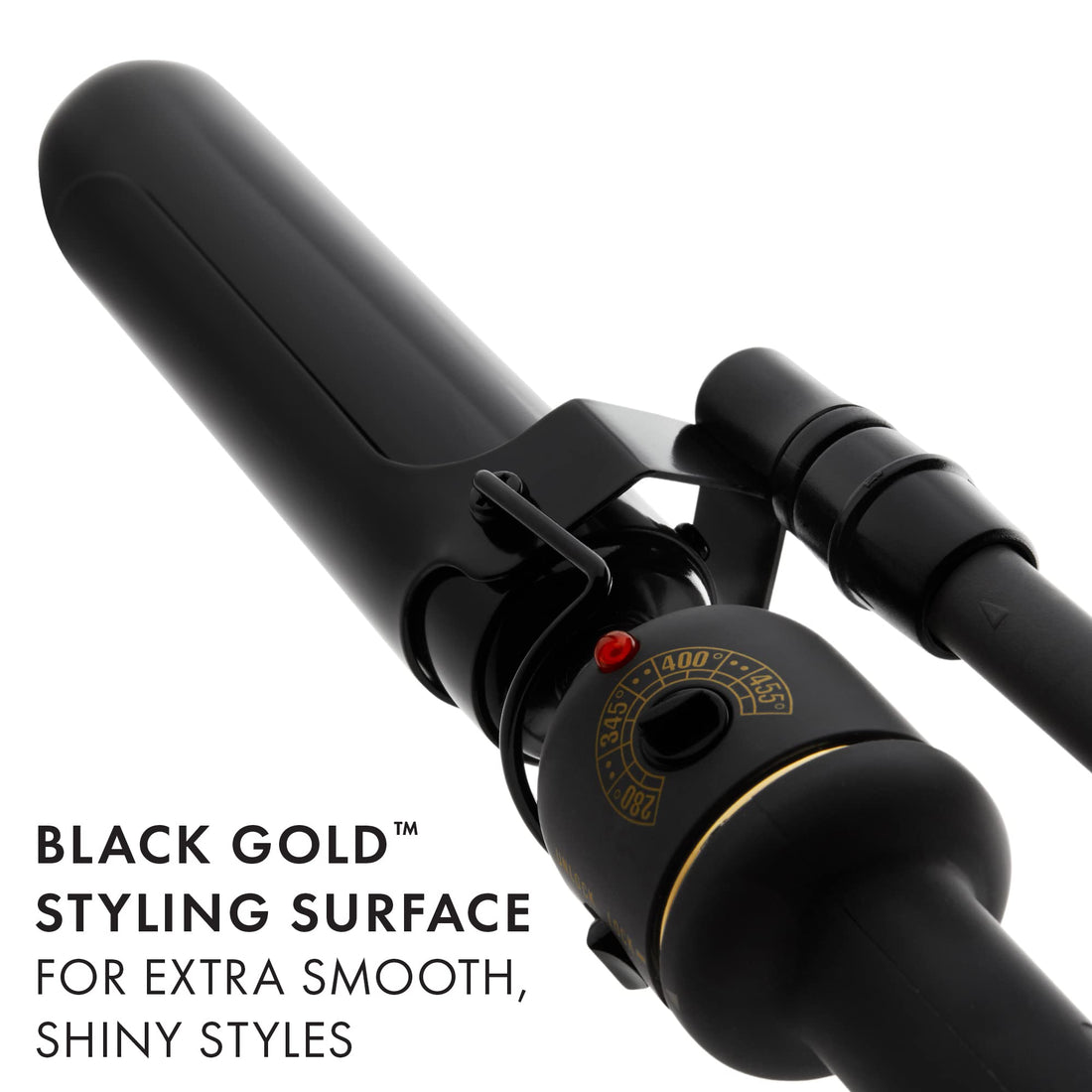 HOT TOOLS Professional Black Gold Marcel Curling Wand, 1.25 Inch