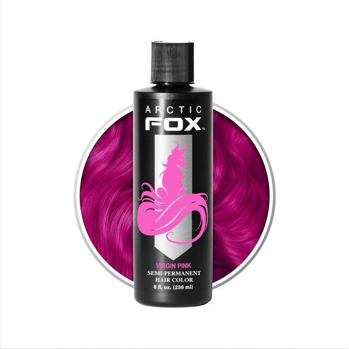 ARCTIC FOX 100% VEGAN VIRGIN PINK SEMI PERMANENT HAIR COLOR DYE 8 OZ by Arctic Fox