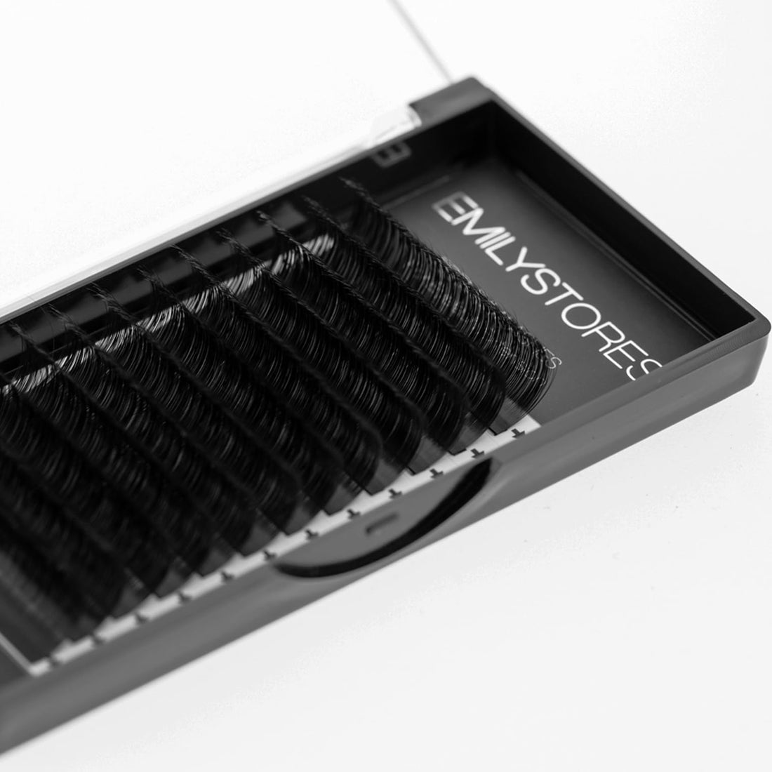 EMILYSTORES 0.05mm Thickness D Curl 8-14mm Mixed Length Lashes Silk Mink Eyelashes For Eyelash Extensions Assort Mixed Sizes One Tray