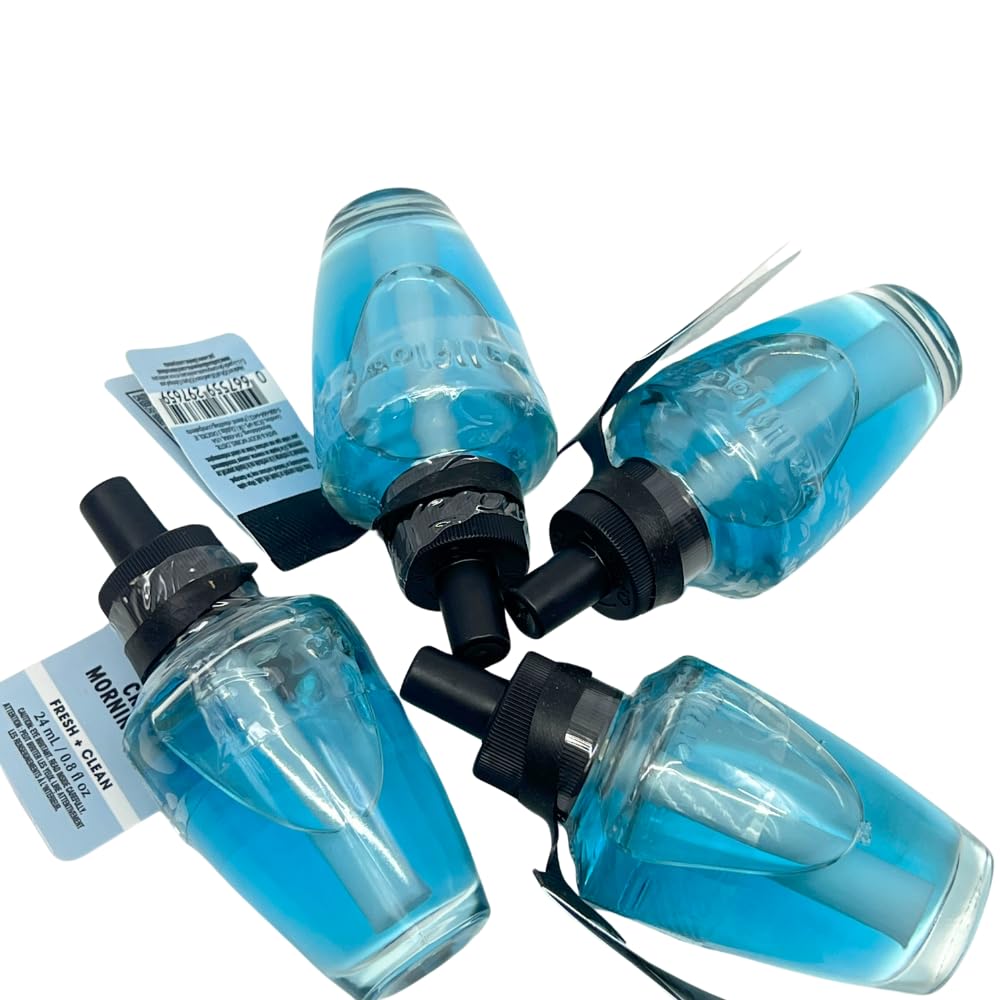Bath and Body Works CRISP MORNING AIR Wallflowers Home Fragrance Refill, 4-pack 0.8 fl oz