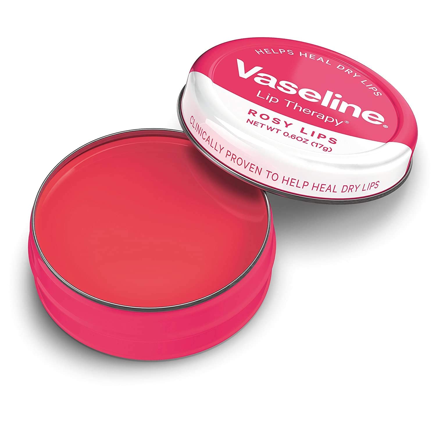 Vaseline Lip Therapy Lip Balm, Rosy Lips 0.6 oz (Pack of 2)