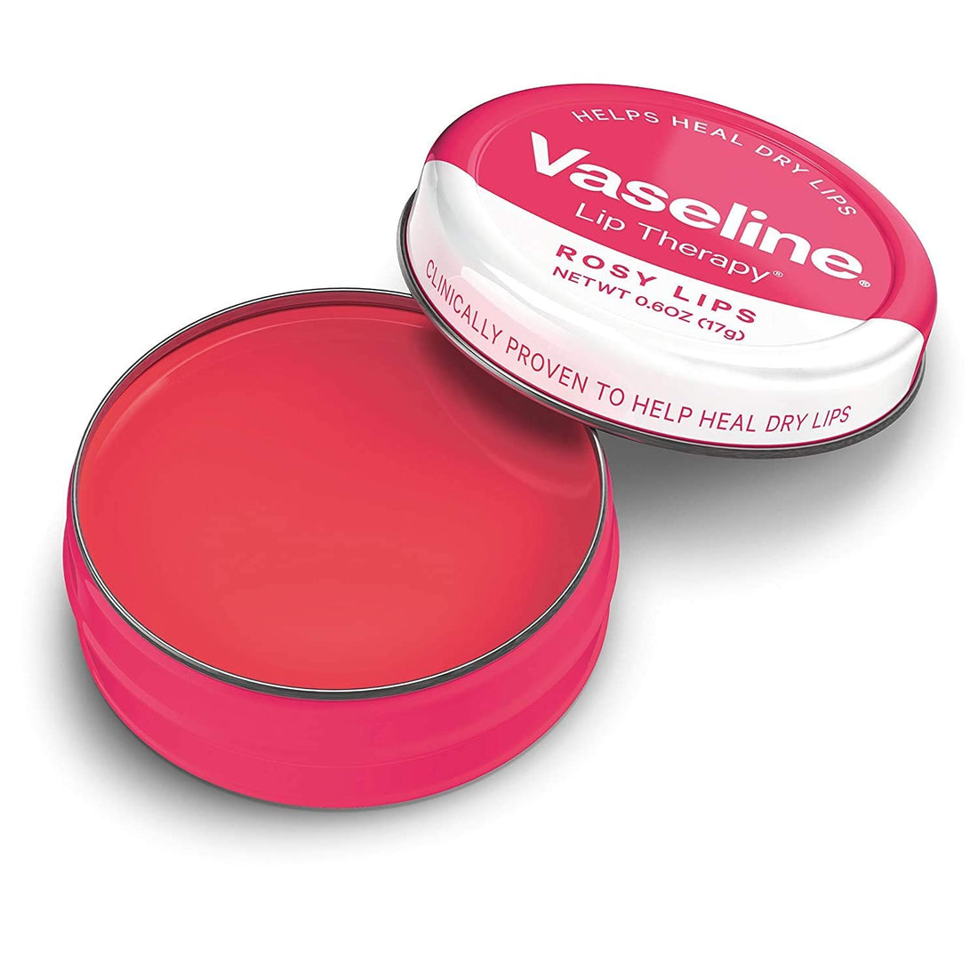 Vaseline Lip Therapy Lip Balm, Rosy Lips 0.6 oz (Pack of 2)