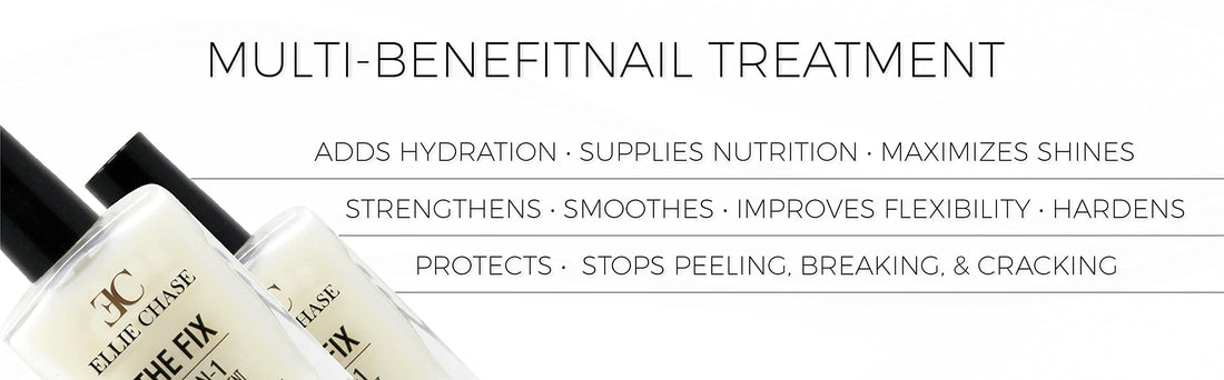 Ellie Chase 7 in 1 Nail Treatment 0.5 oz Contains Peptides, Vitamin E, Violet Extract, Oils, Amino Acids, Hexanal ââ‚¬â€œ hydration, nutrition, strength, smoothing, hardening, protection, shine