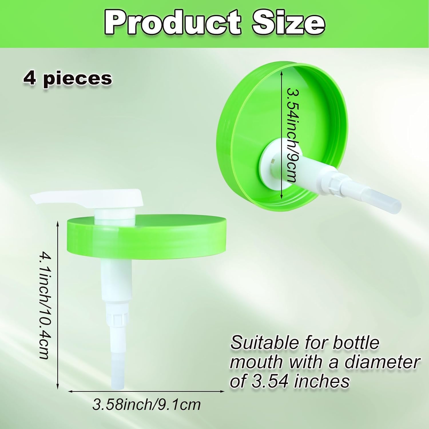 Wide Mouth Pump Dispenser with Lid Compatible for Cetaphil Body Moisturizer 550g/20oz Pump Lid Dispenser 3.54inch Diameter Replacement