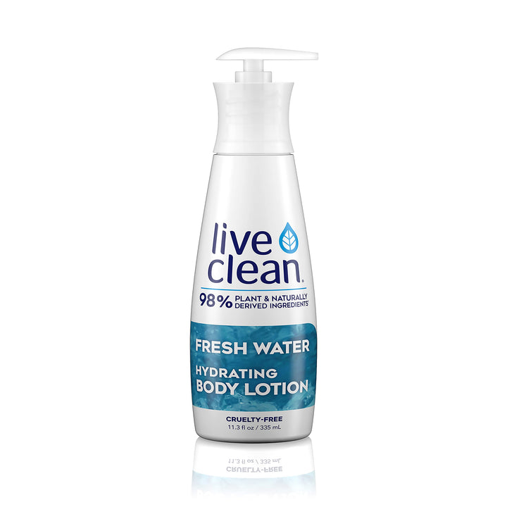 Live Clean Body Lotion, Hydrating Fresh Water, 17 Oz