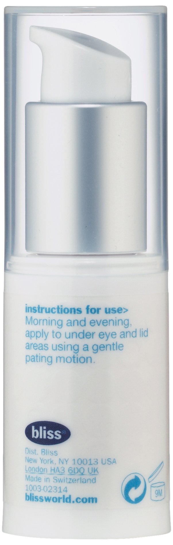 bliss Triple Oxygen Instant Energizing Eye Gel .